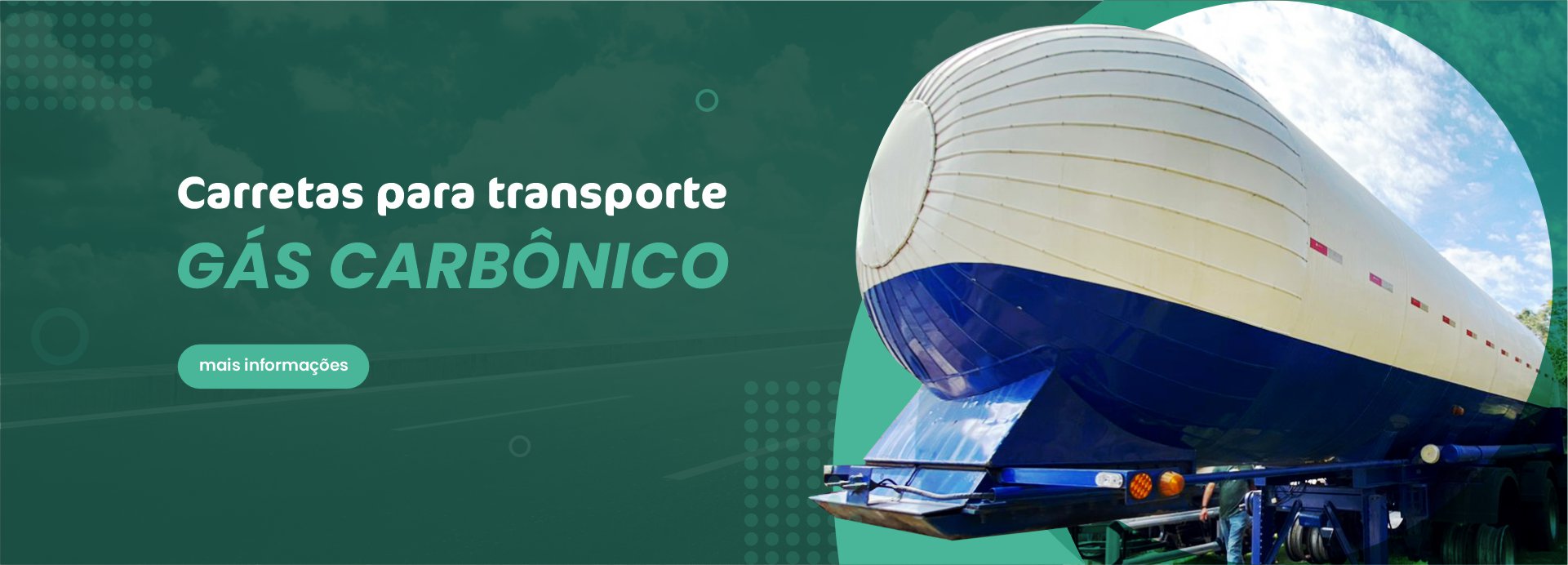 Carretas para transporte de gas carbonico